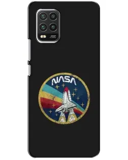 Чехол для Xiaomi Mi 10 Lite с картинкой «NASA — эмблема миссии»