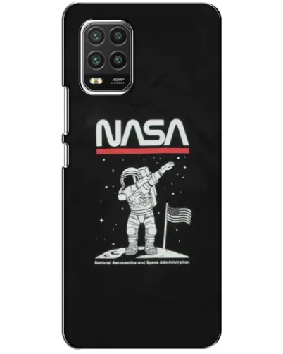 Чехол для Xiaomi Mi 10 Lite с картинкой «NASA — шагаем по Луне» Чехол для Xiaomi Mi 10 Lite с картинкой «NASA — шагаем по Луне»
