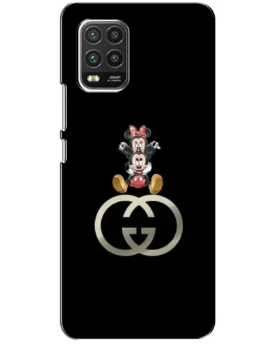 Чехол для Xiaomi Mi 10 Lite с картинкой «Минни Маус на лого»