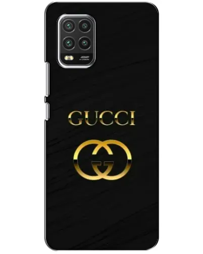 Чехол для Xiaomi Mi 10 Lite с картинкой «Золотой логотип Gucci»