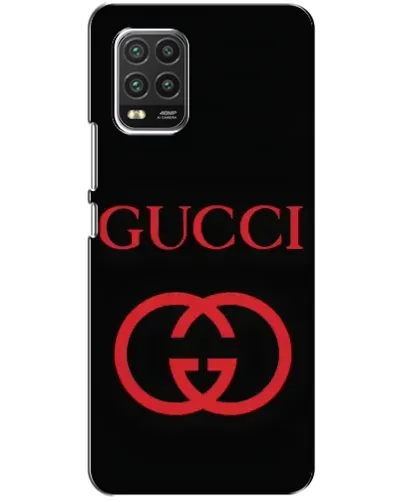 Чехол для Xiaomi Mi 10 Lite с картинкой «Gucci — красный логотип»