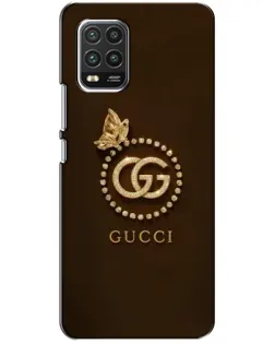 Чехол для Xiaomi Mi 10 Lite с картинкой «Gucci — золотая бабочка»