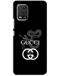 Чехол для Xiaomi Mi 10 Lite с картинкой «Gucci — серебряная змея»