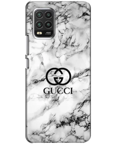 Чехол для Xiaomi Mi 10 Lite с картинкой «Gucci — мраморный шик»