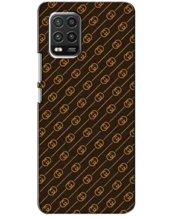 Чехол для Xiaomi Mi 10 Lite с картинкой «Gucci — золотые диагонали»