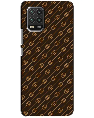 Чехол для Xiaomi Mi 10 Lite с картинкой «Gucci — золотые диагонали»