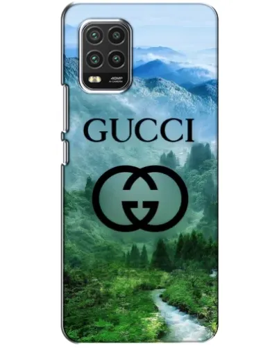Чехол для Xiaomi Mi 10 Lite с картинкой «Gucci — горный пейзаж»