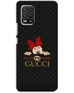 Чехол для Xiaomi Mi 10 Lite с картинкой «Минни Маус Gucci — черный»