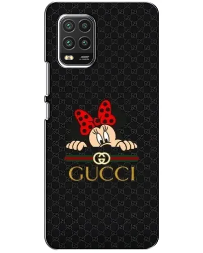 Чехол для Xiaomi Mi 10 Lite с картинкой «Минни Маус Gucci — черный»