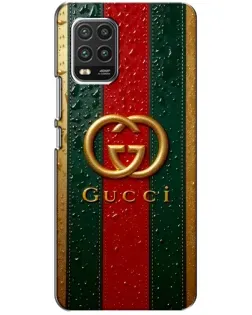 Чохол для Xiaomi Mi 10 Lite з картинкою «Gucci — фірмова смуга та золото» Чохол для Xiaomi Mi 10 Lite з картинкою «Gucci — фірмова смуга та золото»