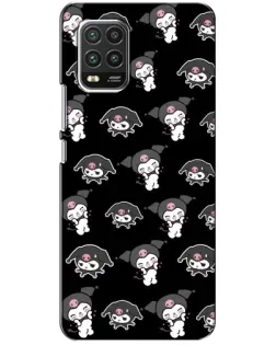 Чехол для Xiaomi Mi 10 Lite с картинкой «Черный паттерн Kuromi» Чехол для Xiaomi Mi 10 Lite с картинкой «Черный паттерн Kuromi»