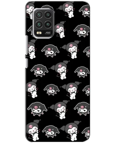 Чехол для Xiaomi Mi 10 Lite с картинкой «Черный паттерн Kuromi» Чехол для Xiaomi Mi 10 Lite с картинкой «Черный паттерн Kuromi»