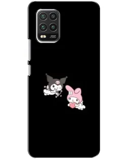 Чехол для Xiaomi Mi 10 Lite с картинкой «My Melody и Kuromi» Чехол для Xiaomi Mi 10 Lite с картинкой «My Melody и Kuromi»