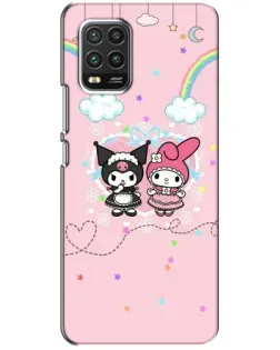 Чехол для Xiaomi Mi 10 Lite с картинкой «My Melody и Kuromi» Чехол для Xiaomi Mi 10 Lite с картинкой «My Melody и Kuromi»
