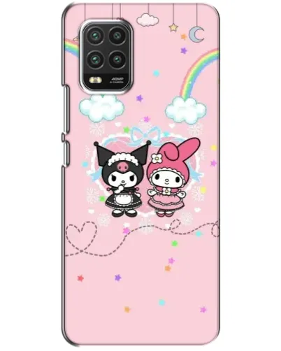 Чехол для Xiaomi Mi 10 Lite с картинкой «My Melody и Kuromi» Чехол для Xiaomi Mi 10 Lite с картинкой «My Melody и Kuromi»