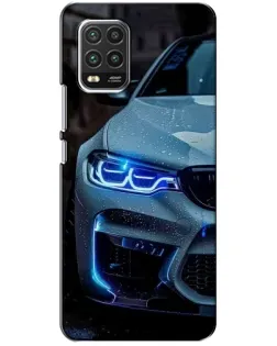 Чехол для Xiaomi Mi 10 Lite с картинкой «Взгляд BMW с синими фарами» Чехол для Xiaomi Mi 10 Lite с картинкой «Взгляд BMW с синими фарами»