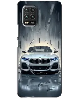 Чехол для Xiaomi Mi 10 Lite с картинкой «BMW в свете фар»