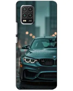 Чехол для Xiaomi Mi 10 Lite с картинкой «BMW в огнях города»