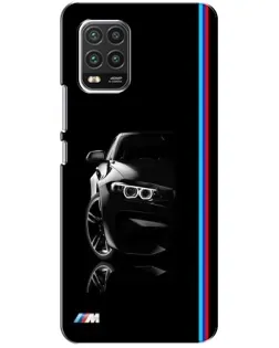 Чехол для Xiaomi Mi 10 Lite с картинкой «Силуэт BMW в темноте»