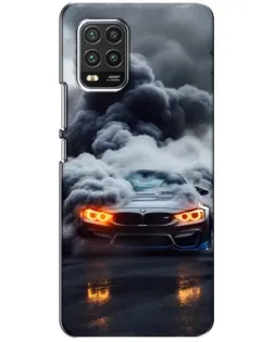 Чехол для Xiaomi Mi 10 Lite с картинкой «BMW в дыму»