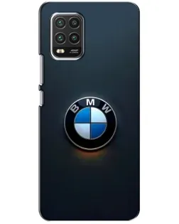 Чехол для Xiaomi Mi 10 Lite с картинкой «Логотип BMW — минимализм»