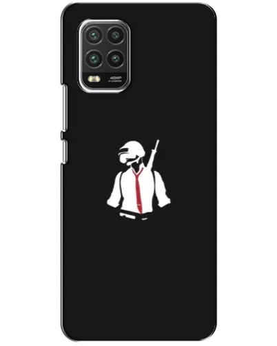 Чехол для Xiaomi Mi 10 Lite с картинкой «PUBG — силуэт воина» Чехол для Xiaomi Mi 10 Lite с картинкой «PUBG — силуэт воина»