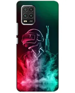 Чехол для Xiaomi Mi 10 Lite с картинкой «PUBG — огненный воин»