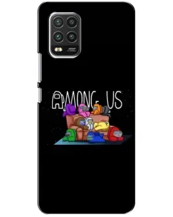 Чехол для Xiaomi Mi 10 Lite с картинкой «Логотип Among Us» Чехол для Xiaomi Mi 10 Lite с картинкой «Логотип Among Us»