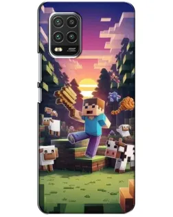 Чехол для Xiaomi Mi 10 Lite с картинкой «Стив на ферме» Чехол для Xiaomi Mi 10 Lite с картинкой «Стив на ферме»