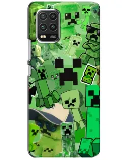 Чехол для Xiaomi Mi 10 Lite с картинкой «Криперы Minecraft» Чехол для Xiaomi Mi 10 Lite с картинкой «Криперы Minecraft»
