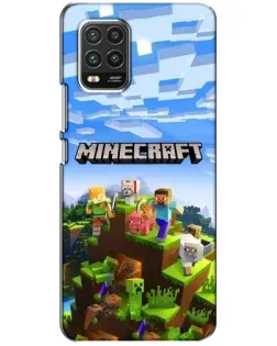 Чехол для Xiaomi Mi 10 Lite с картинкой «Minecraft классический мир»