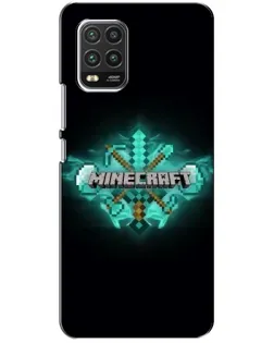 Чехол для Xiaomi Mi 10 Lite с картинкой «Minecraft Diamond лого»