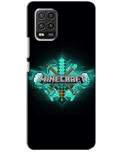 Чехол для Xiaomi Mi 10 Lite с картинкой «Minecraft Diamond лого»