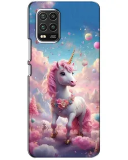 Чехол для Xiaomi Mi 10 Lite с картинкой «Единорог среди облаков»