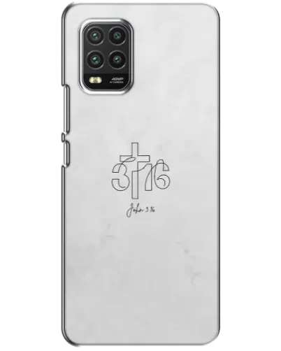 Чехол для Xiaomi Mi 10 Lite с картинкой «Иоанна 3:16 Крест» Чехол для Xiaomi Mi 10 Lite с картинкой «Иоанна 3:16 Крест»