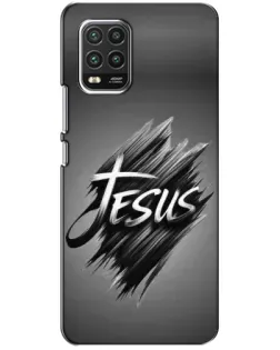 Чехол для Xiaomi Mi 10 Lite с картинкой «Надпись Jesus Graffiti»