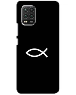 Чохол для Xiaomi Mi 10 Lite з картинкою «Символ риби Jesus»