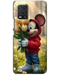 Чехол для Xiaomi Mi 10 Lite с картинкой «Микки с тюльпанами» Чехол для Xiaomi Mi 10 Lite с картинкой «Микки с тюльпанами»