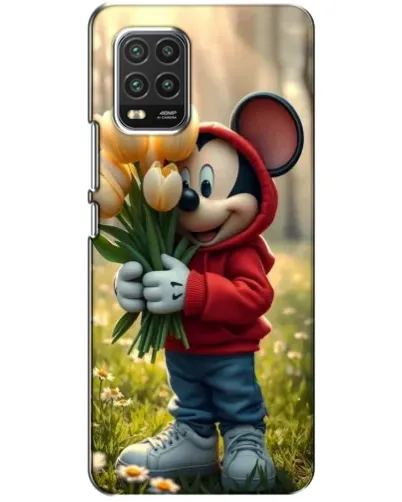 Чехол для Xiaomi Mi 10 Lite с картинкой «Микки с тюльпанами» Чехол для Xiaomi Mi 10 Lite с картинкой «Микки с тюльпанами»