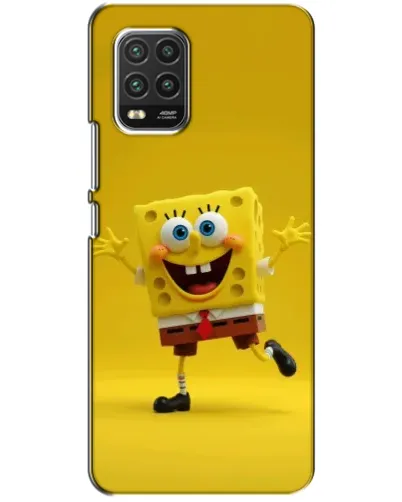 Чехол для Xiaomi Mi 10 Lite с картинкой «Позитивный Губка Боб»