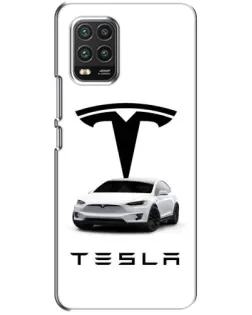 Чехол для Xiaomi Mi 10 Lite с картинкой «Tesla White Style»