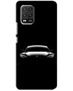 Чехол для Xiaomi Mi 10 Lite с картинкой «Фары Tesla Night»