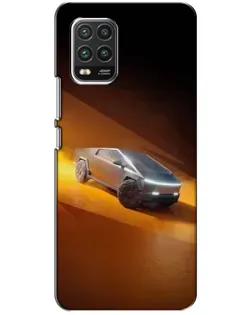Чехол для Xiaomi Mi 10 Lite с картинкой «Cybertruck в пустыне»