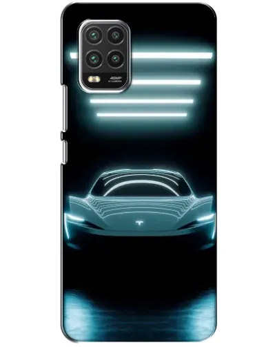Чехол для Xiaomi Mi 10 Lite с картинкой «Tesla в неоне» Чехол для Xiaomi Mi 10 Lite с картинкой «Tesla в неоне»