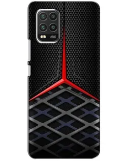 Чехол для Xiaomi Mi 10 Lite с картинкой «Mercedes Carbon Grid»