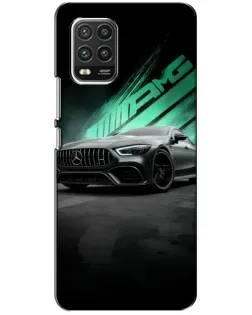 Чехол для Xiaomi Mi 10 Lite с картинкой «Темный Mercedes AMG»