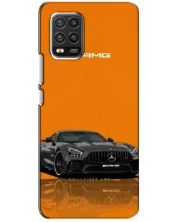 Чехол для Xiaomi Mi 10 Lite с картинкой «Оранжевый Mercedes AMG»