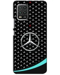 Чехол для Xiaomi Mi 10 Lite с картинкой «Mercedes — бирюзовый акцент»