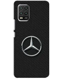 Чехол для Xiaomi Mi 10 Lite с картинкой «Карбоновый Mercedes стиль»