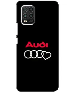 Чехол для Xiaomi Mi 10 Lite с картинкой «Логотип Audi Heart» Чехол для Xiaomi Mi 10 Lite с картинкой «Логотип Audi Heart»